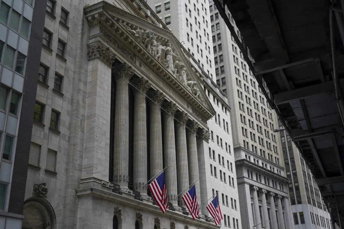 The New York Stock Exchange in New York on June 14, 2022. (Seth Wenig/AP Photo)