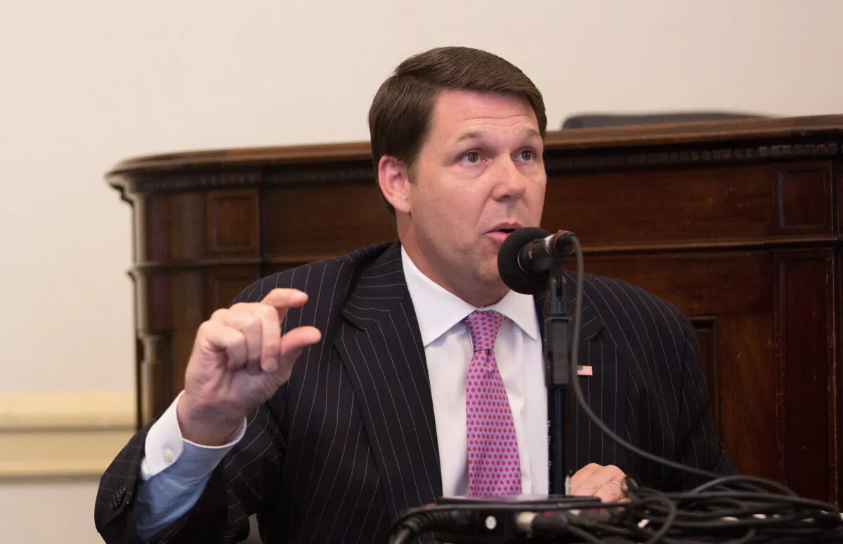 Rep. Jodey Arrington (R-Texas) at a Congressional Veterans Forum at the Cannon House Office Building in Washington on May 23, 2017. (Tasos Katopodis/Getty Images for SiriusXM)