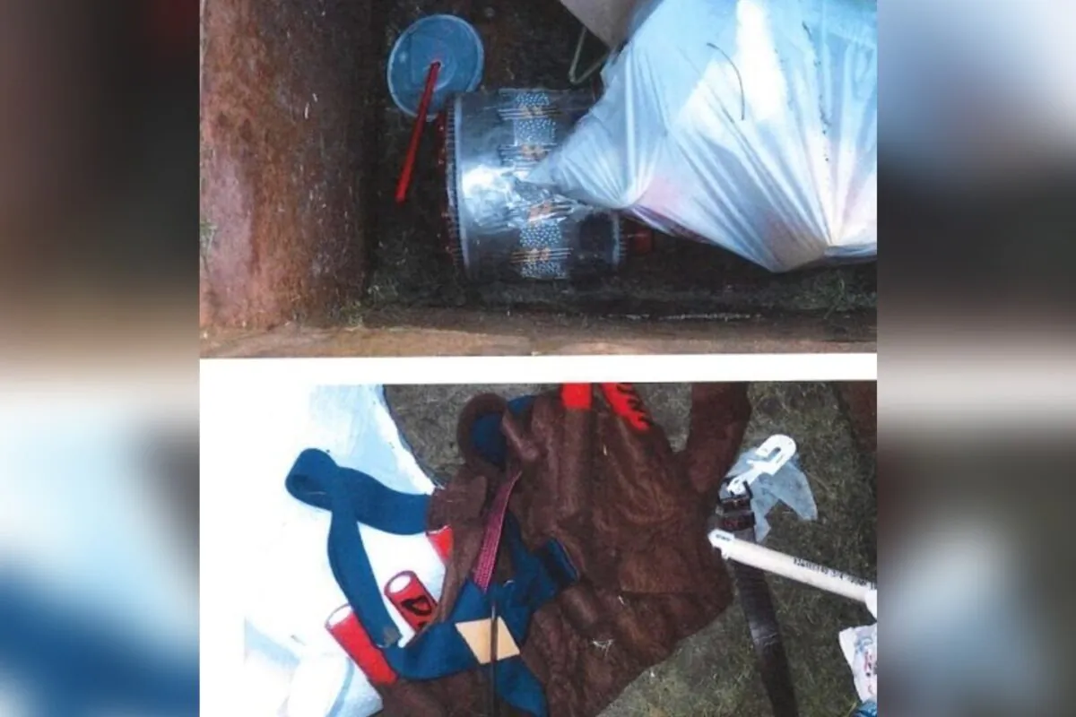 A nail bomb and suicide vest found near the home of Erfan Salmanzadeh in Amarillo, Texas, in July 2021. (U.S. District Court for the Northern District of Texas)