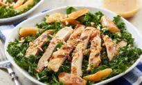 Hard Apple Cider-Glazed Chicken Kale Salad