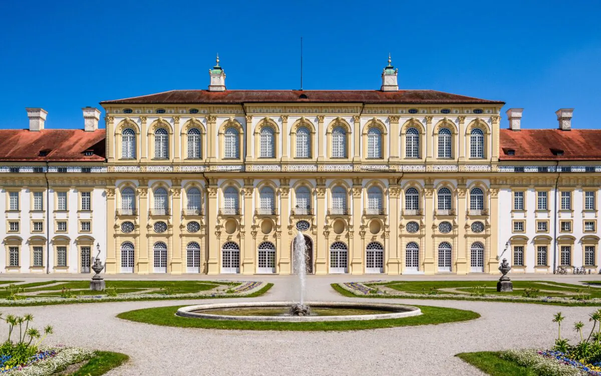 A view of the imposing exterior façade of the new Schleissheim palace from the main garden square. Max Emanuel’s single-winged palace is a great example of 17th-century European court architecture. (Andrey Shcherbukhin/Shutterstock)