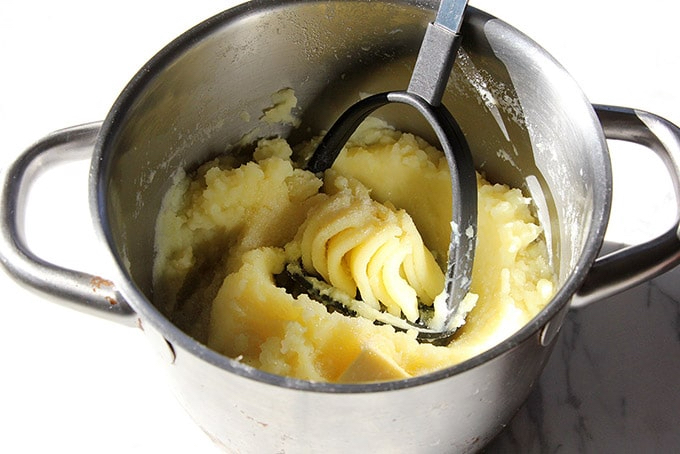 mashed potatoes with celeriac or turnip root