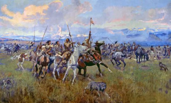 ‘Cowboy Artist’ Paints an Epic Event: ‘Lewis and Clark Meeting the Flathead Indians at Ross Hole’