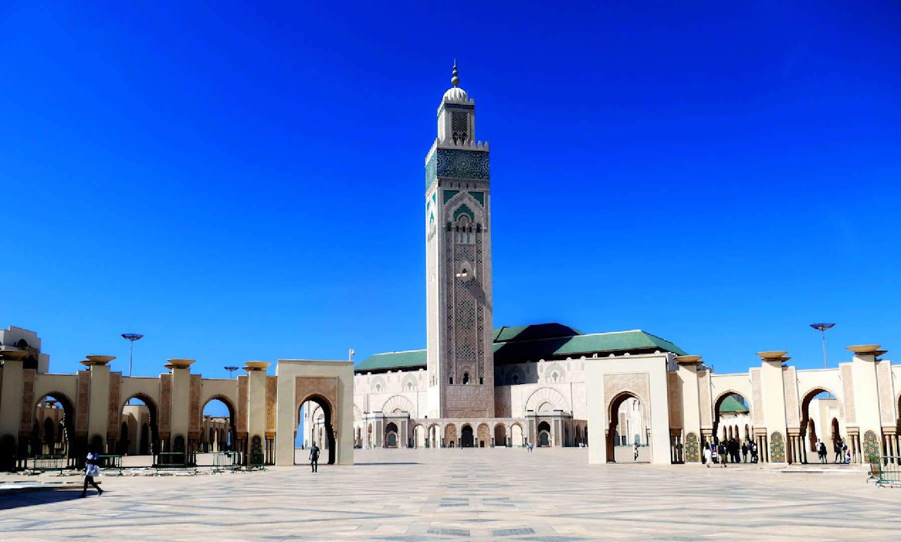 The King Hassan II Mosque in Casablanca, Morocco, is one of the largest in the world and the only one where non-Muslims may enter.