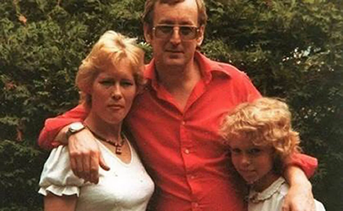Undated family handout photo of Russell Causley with his wife Carole, who he was convicted of murdering in 1985, and daughter Samantha at their home in Bournemouth, Dorset, England. (Family/PA)