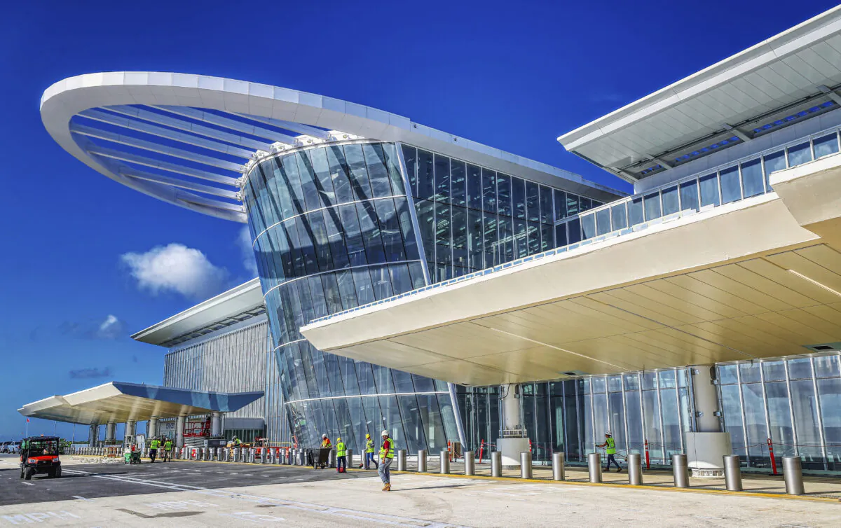 Terminal C at Orlando International Airport in Orlando, Fla., on Sept. 6, 2022. (Ricardo Ramirez Buxeda/Orlando Sentinel via AP)