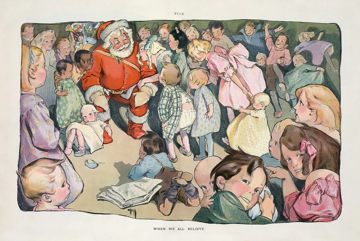 Rose O'Neill's illustration for the 1903 issue of Puck. Library of Congress. (Public Domain)