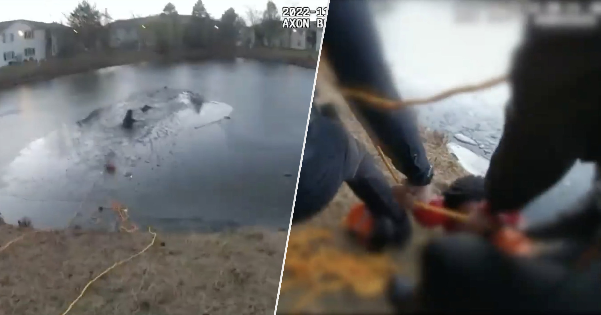 Dramatic Bodycam Footage Captures Officers Rescuing Boy, 9, and Woman From an Icy Pond - Vimarsana News