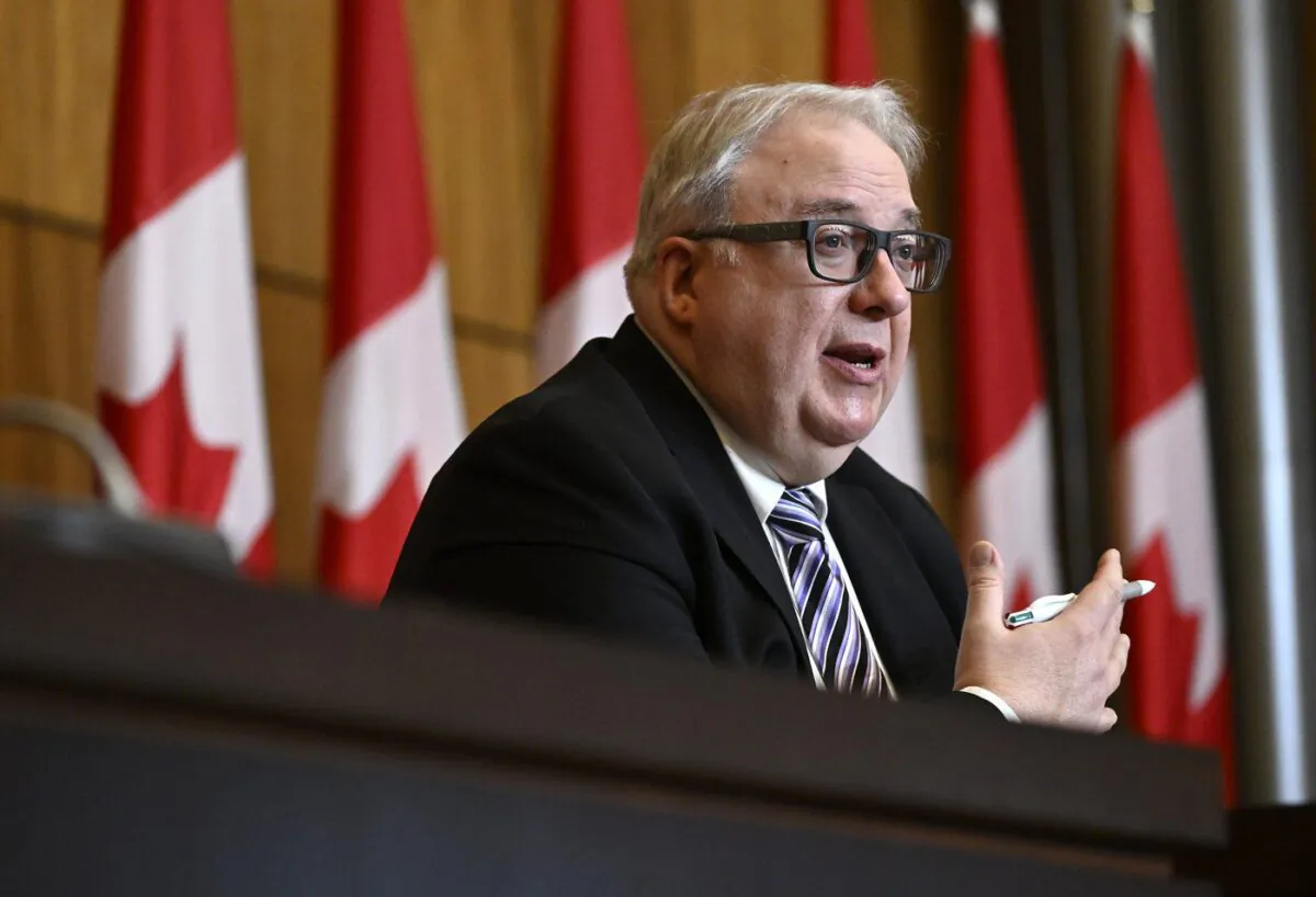 Canadian Taxpayers Ombudsperson, Francois Boileau, speaks during a news conference after releasing his 2021-2022 Annual Report, in Ottawa, on Dec. 13, 2022. (The Canadian Press/Justin Tang)
