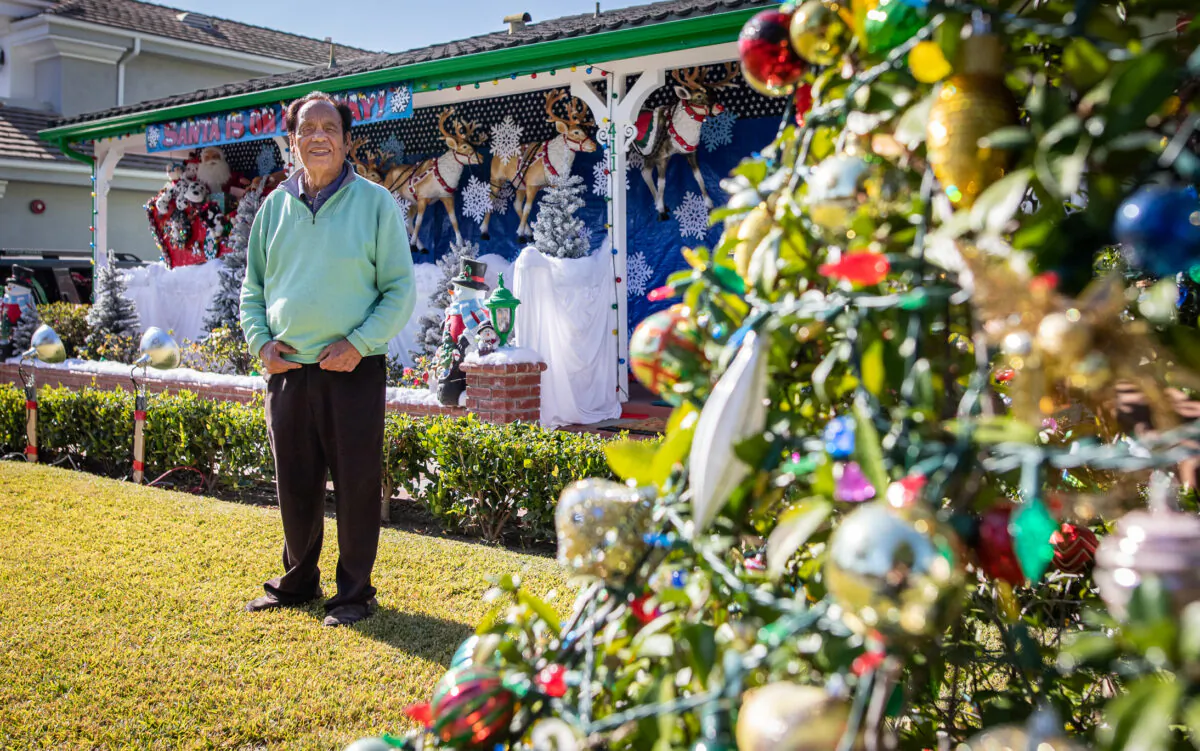 James Val at his home in Arcadia, Calif., on Dec. 9, 2022. (John Fredricks/The Epoch Times)