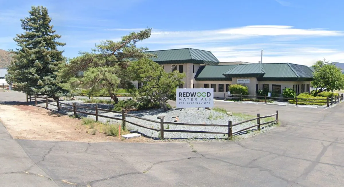 The Redwood Materials building in Carson City, Nev., in June 2019. (Google Maps/Screenshot via The Epoch Times)