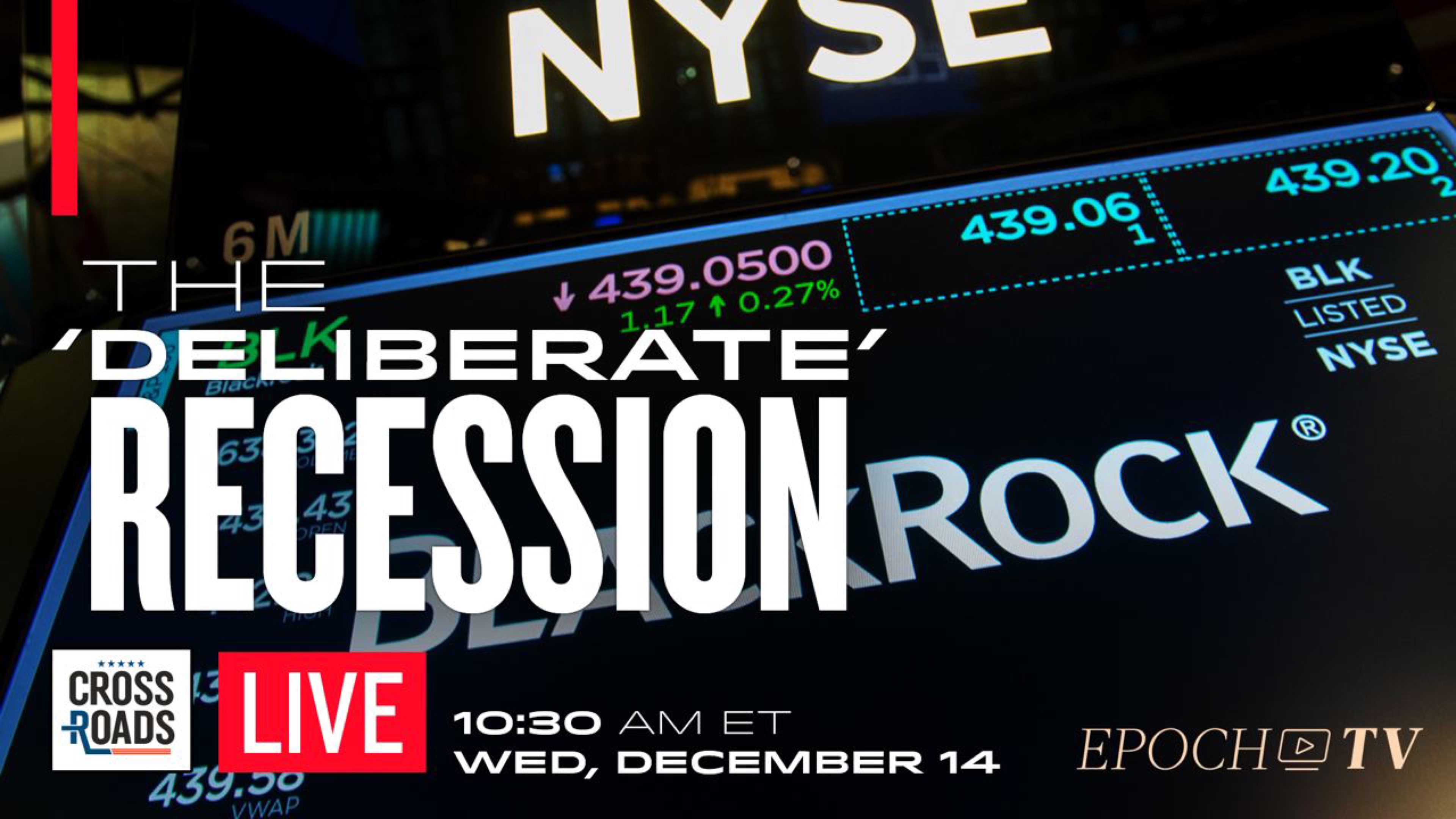 LIVE 12/14 at 10:30 AM ET: 'New Regime' Is 'Deliberately Causing Recessions,' Warns BlackRock; Digital Currency Agenda Moves Forward - Vimarsana News