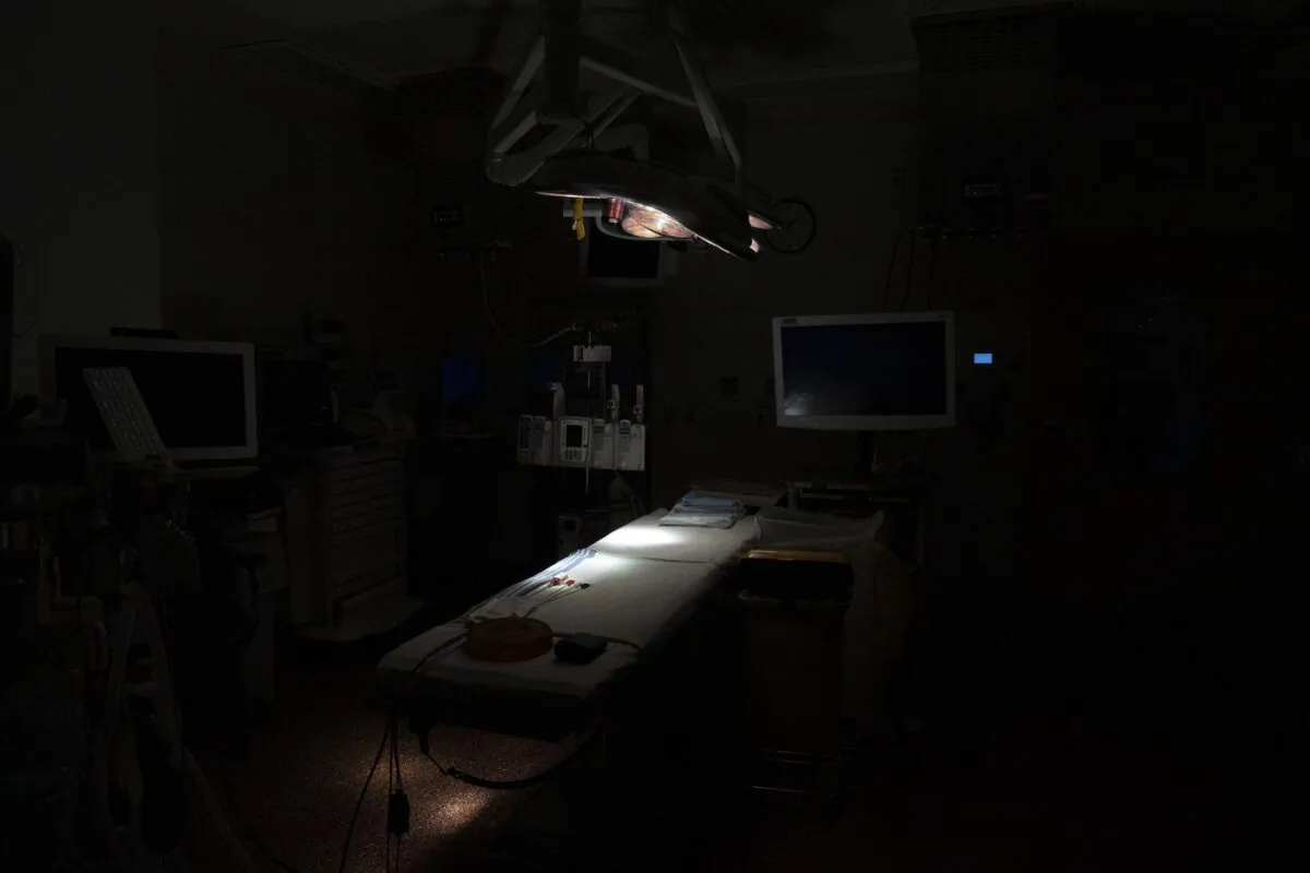 An empty operating theatre is seen in Toronto's Hospital for Sick Children on Nov. 30, 2022. (The Canadian Press/Chris Young)
