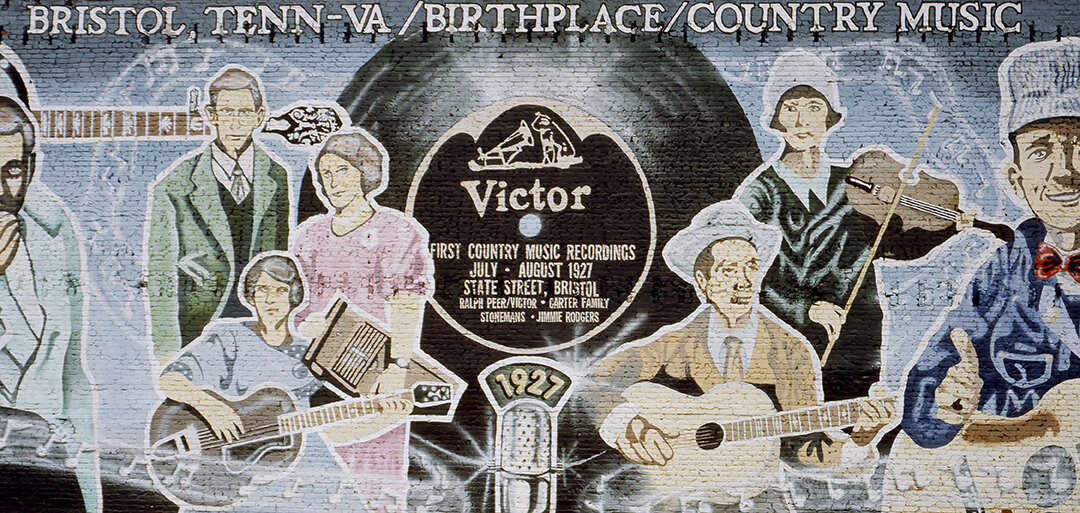 Mural to Country Music in Bristol, Virginia. Carol M. Highsmith Archive, Library of Congress. (Public Domain)