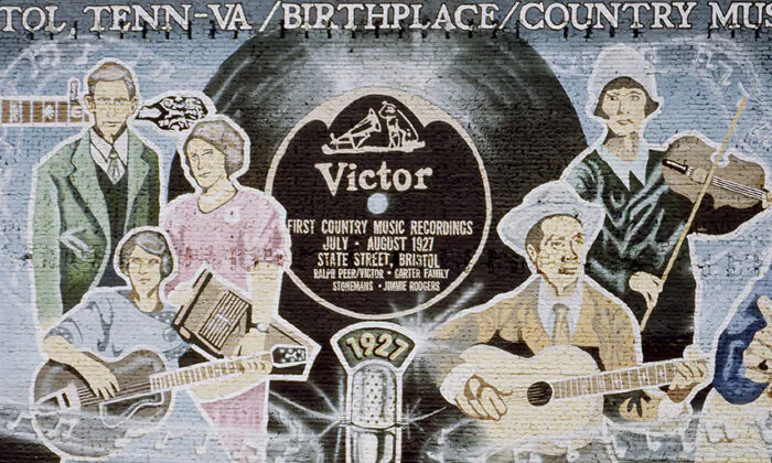 Mural to Country Music in Bristol, Virginia. Carol M. Highsmith Archive, Library of Congress. (Public Domain)