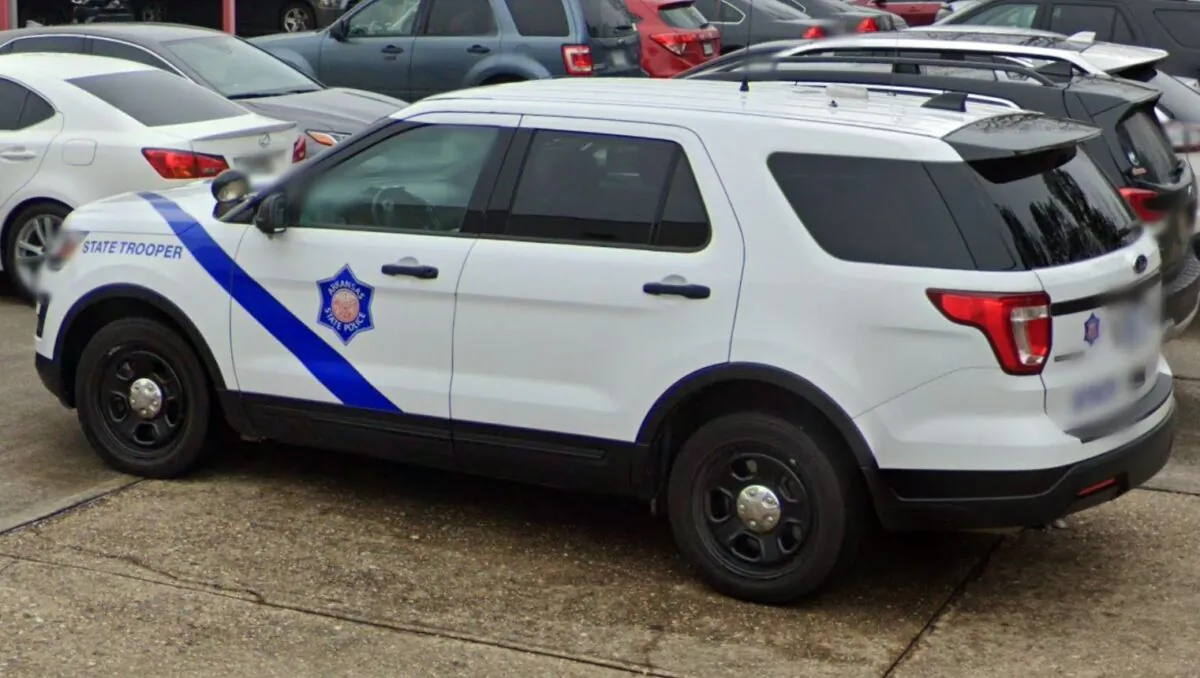 An Arkansas State trooper car in Little Rock, Ark., in March 2020. (Google Maps)