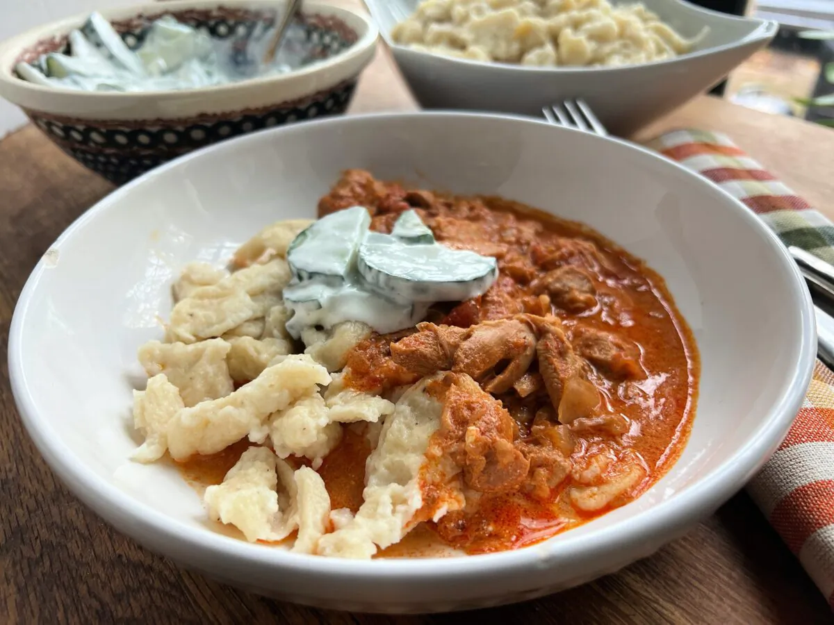 Chicken Paprikash with Homemade Dumplings. (Gretchen McKay/Pittsburgh Post-Gazette/TNS)