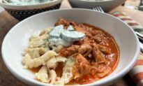 Chicken Paprikash with Homemade Dumplings