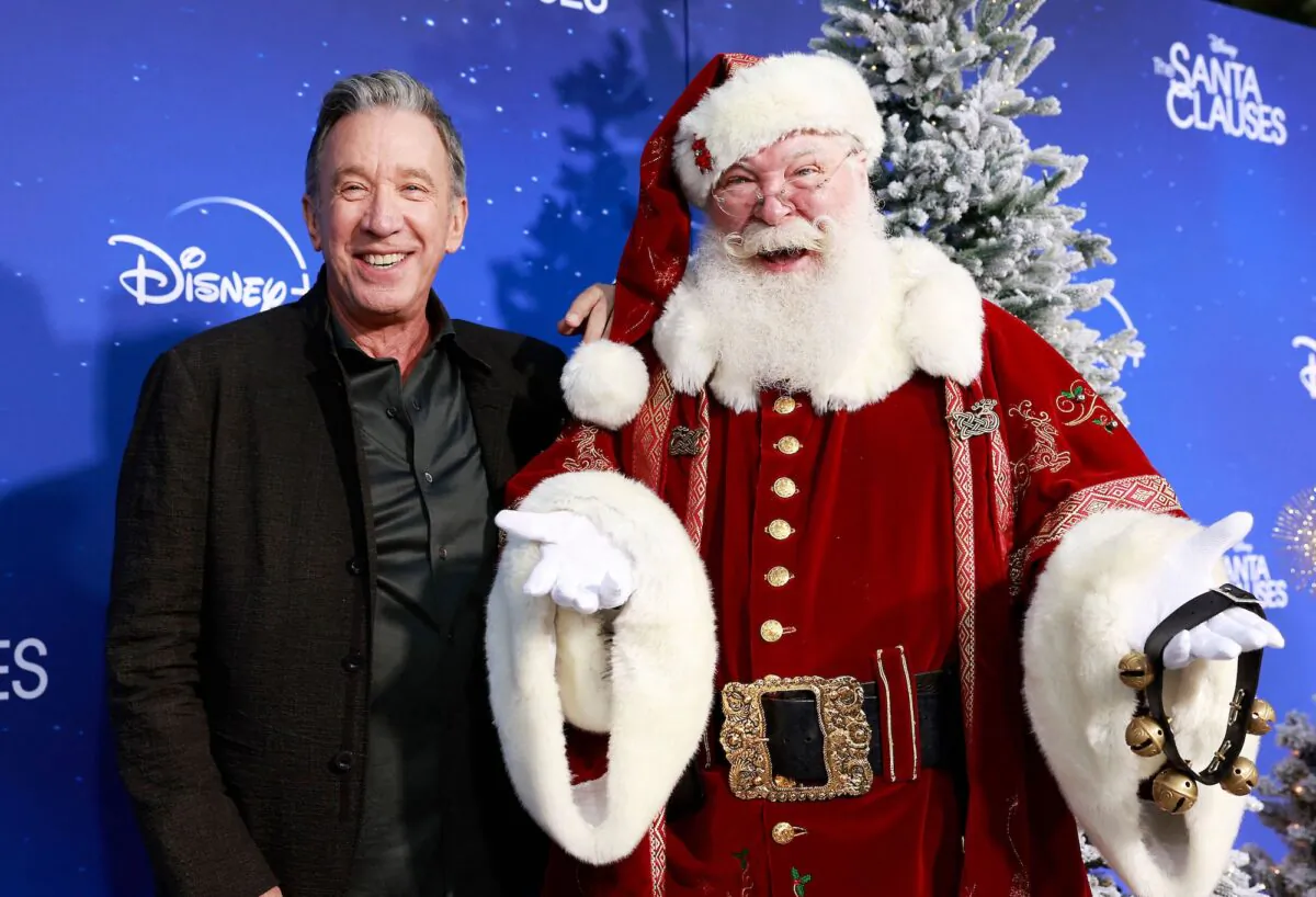 Actor Tim Allen arrives for the Disney+ original series "The Santa Clauses" red carpet event in Burbank, Calif., on Nov. 6, 2022. (Michael Tran / AFP)