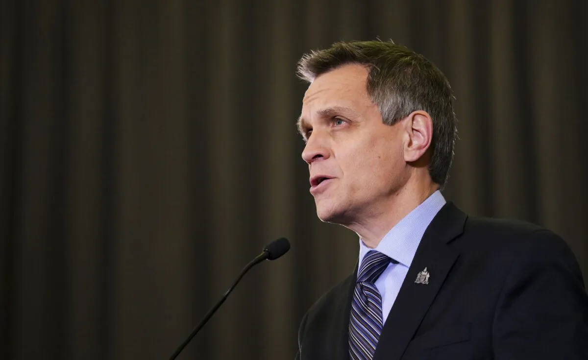 Ottawa Mayor Mark Sutcliffe takes part in a new conference, in Ottawa on Dec. 5, 2022. (The Canadian Press/Sean Kilpatrick)