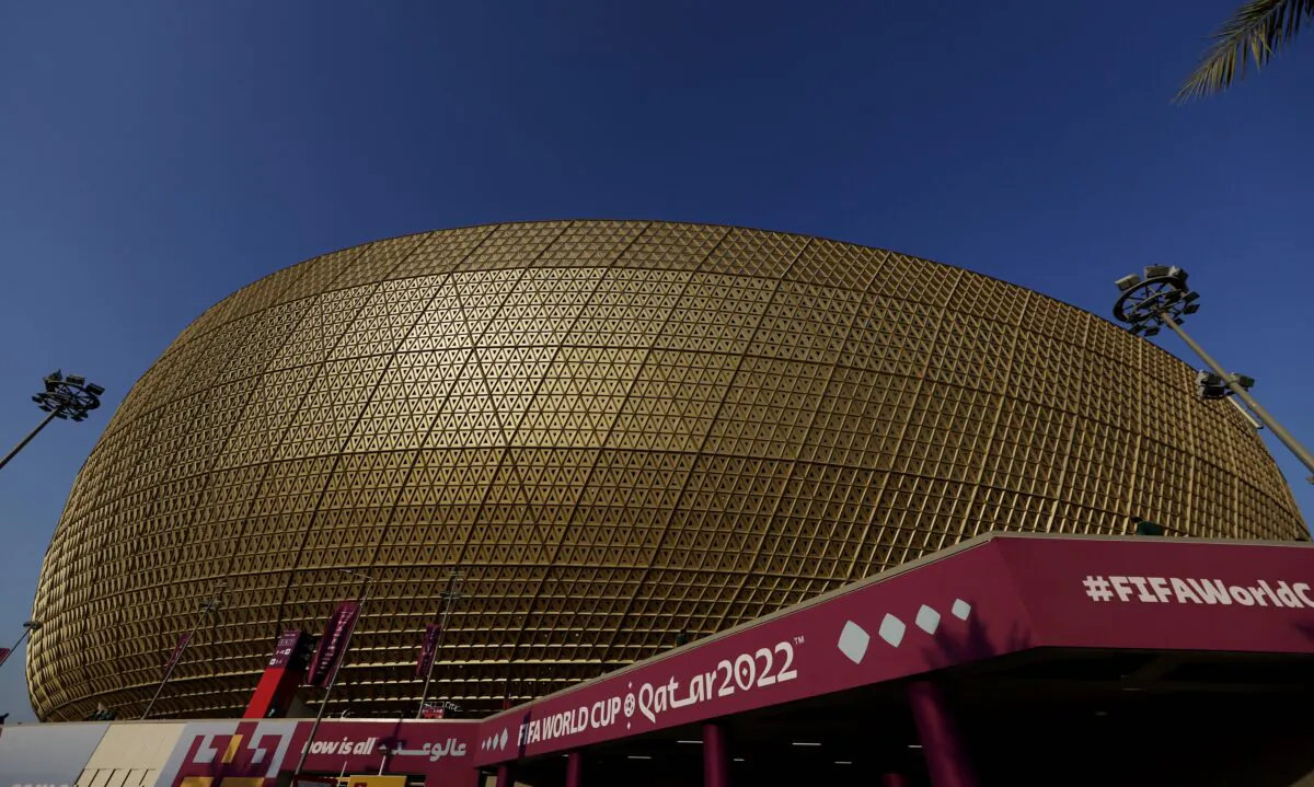 The Lusail Stadium in Lusail, Qatar, on Nov. 22, 2022. (Peter Cziborra/Reuters)