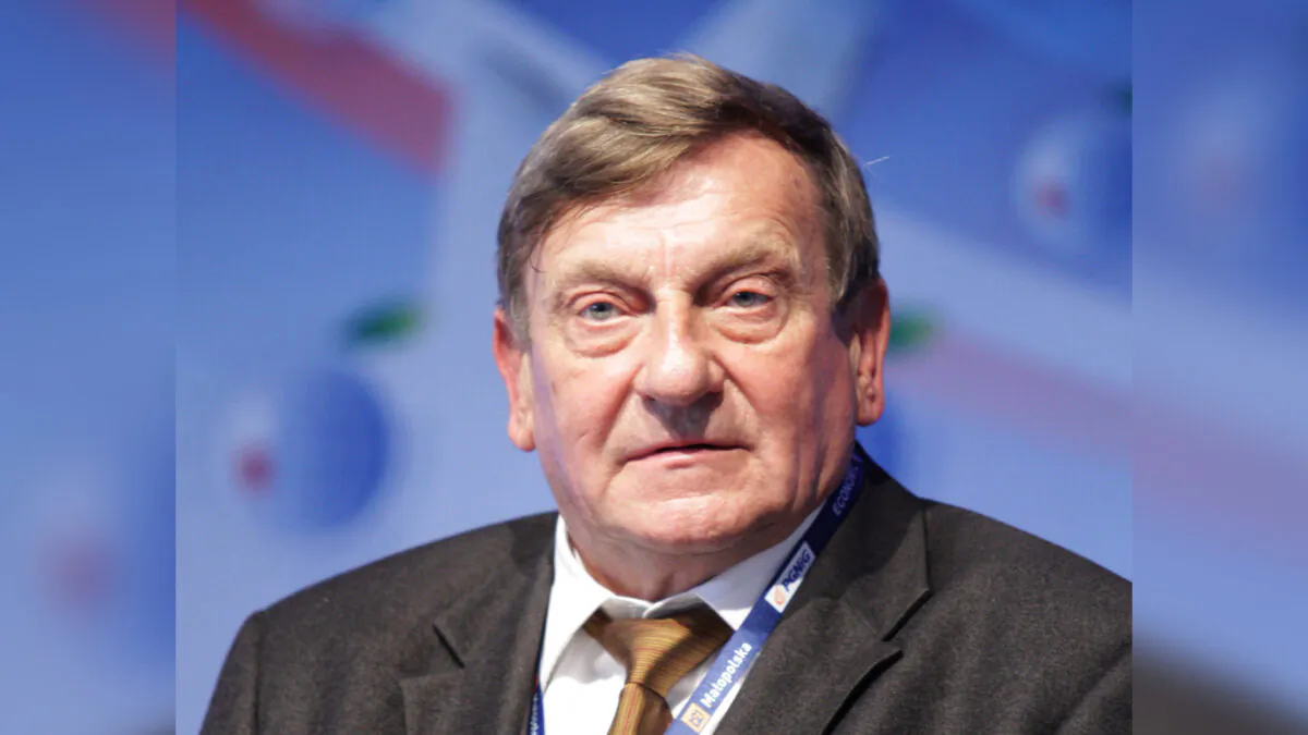 Miroslaw Hermaszewski, Polish astronaut, Association of Space Explorers, attends a discussion on "The influence of Space Technologies on our lives" during XXII Economic Forum in Krynica Zdroj, Poland, on Sept. 5, 2012. (Bartek Wrzesniowski/AFP/GettyImages)