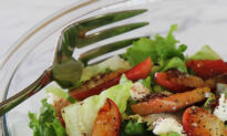 Seared Apple and Cherry Tomato Salad with Goat Cheese