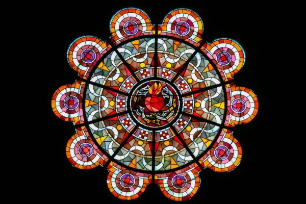 sacre-coeur stained-glass window