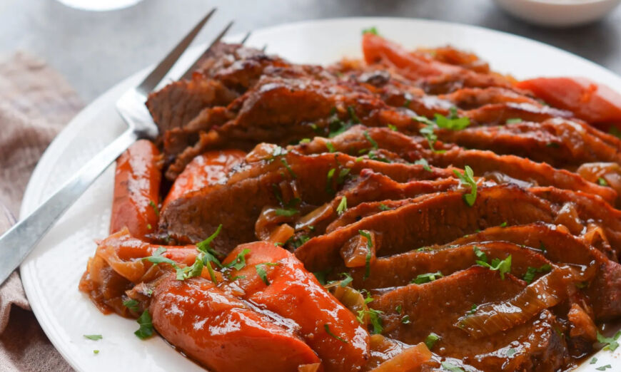 Onion-Braised Beef Brisket