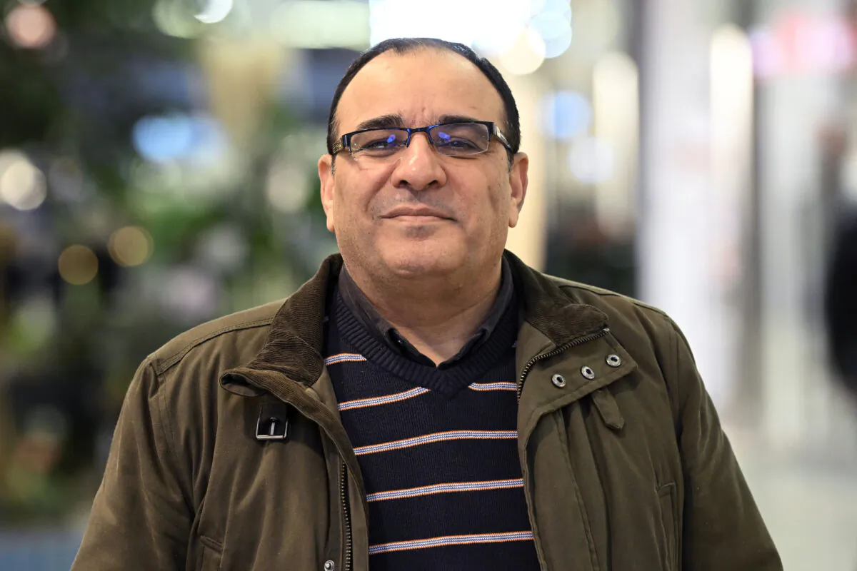 Turkish exiled journalist Bulent Kenes in Stockholm on Dec. 19, 2022. (Fredrik Sandberg/TT News Agency via AP)