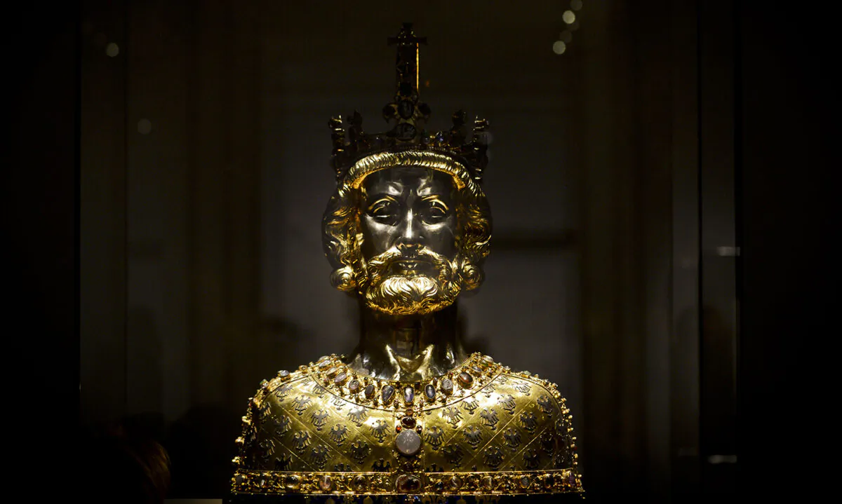 Charlemagne is the first great man of action to emerge from the darkness since the collapse of the Roman world … without Charlemagne’s tireless campaigning, we should never have had the notion of the united Europe, we got through by the skin of our teeth,” says Kenneth Clark in the episode, “Skin of Our Teeth,” from his 1969 "Civilisation" series. (Sascha Schuermann/Getty Images)