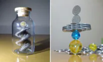 PHOTOS: Coin Stacking Work of Art by Japanese Man With Phenomenally Steady Hands