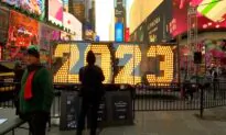 Giant ‘2023’ Arrives in Times Square Ahead of New Year