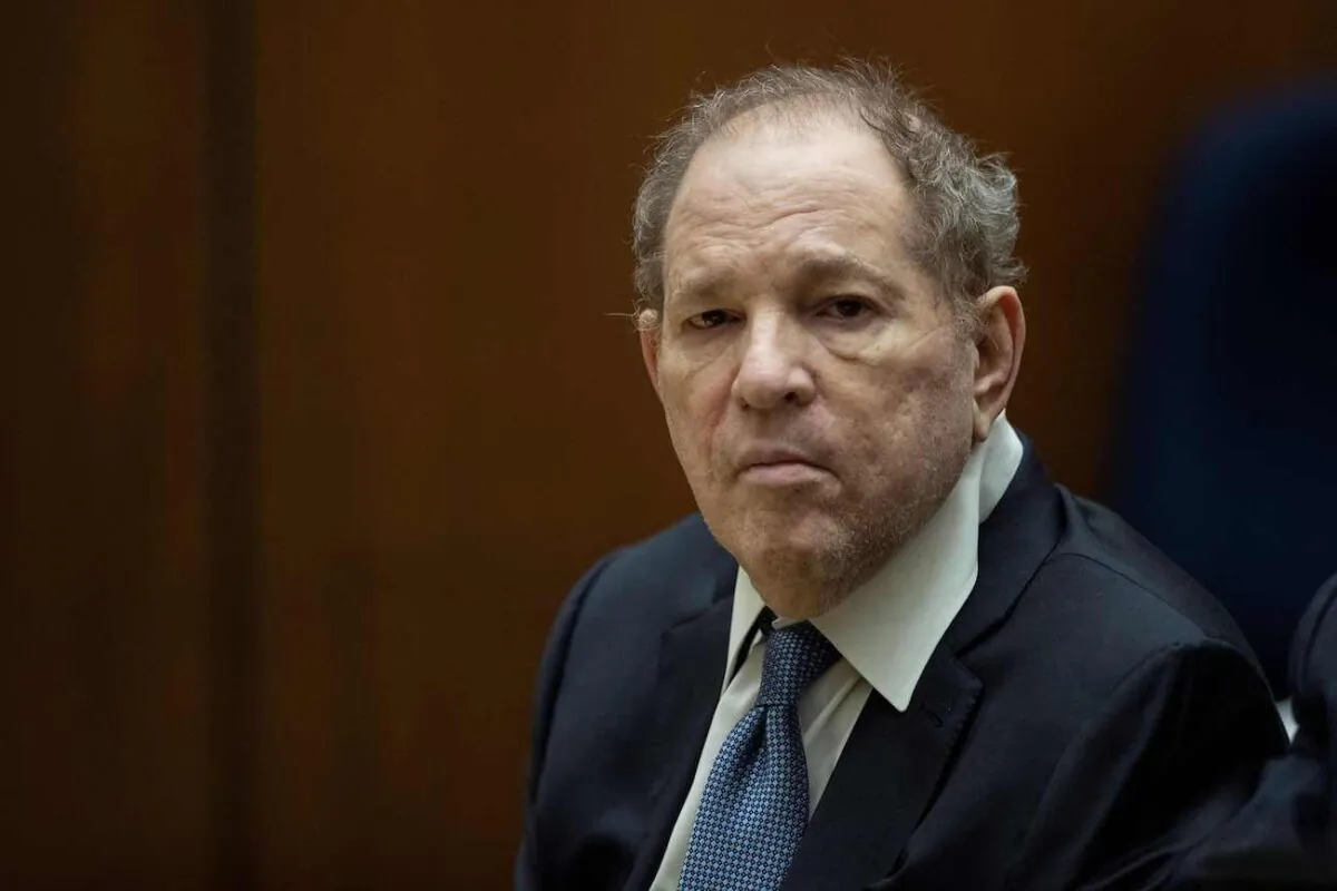 Former film producer Harvey Weinstein appears in court at the Clara Shortridge Foltz Criminal Justice Center in Los Angeles, California, on Oct. 4, 2022. (Etienne Laurent/Pool/AFP via Getty Images)