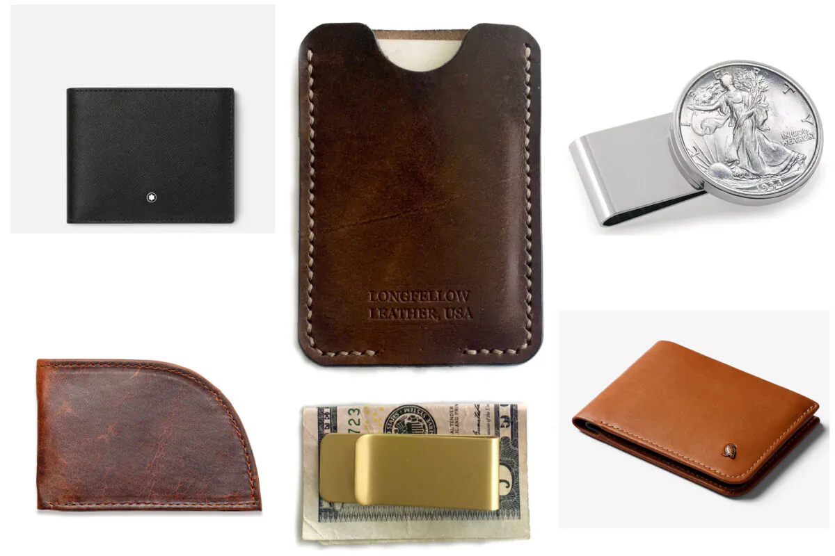 (Courtesy of Montblanc, Longfellow Leather, Rogue Industries, Franklin Mint, Bellroy)
