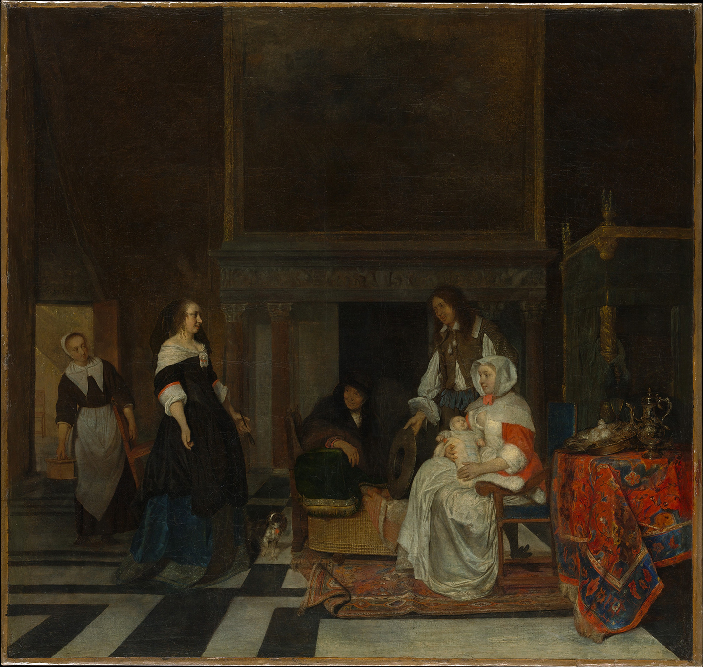 The Visit to the Nursery, Gabriel Metsu