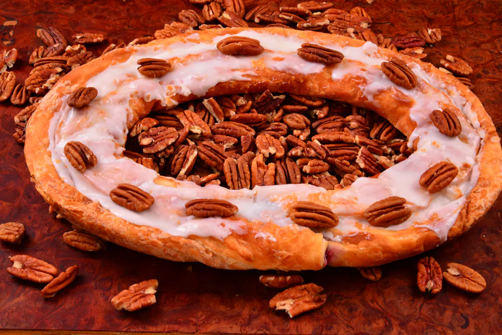 These Danish-style pastries traditionally had almond or raisin fillings, but now can come with a wider range of fruits, nuts, cream cheese, and more. (Tony Savino/Shutterstock)