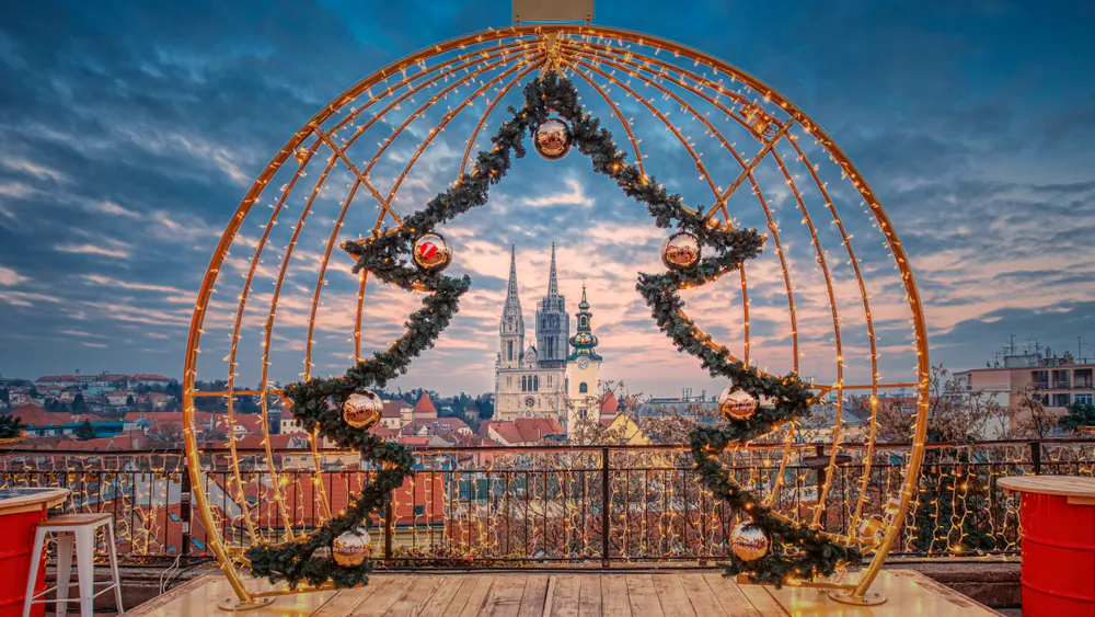 Christmas decorations in Zagreb, Croatia. (Hrvoje Bakovic/Shutterstock)