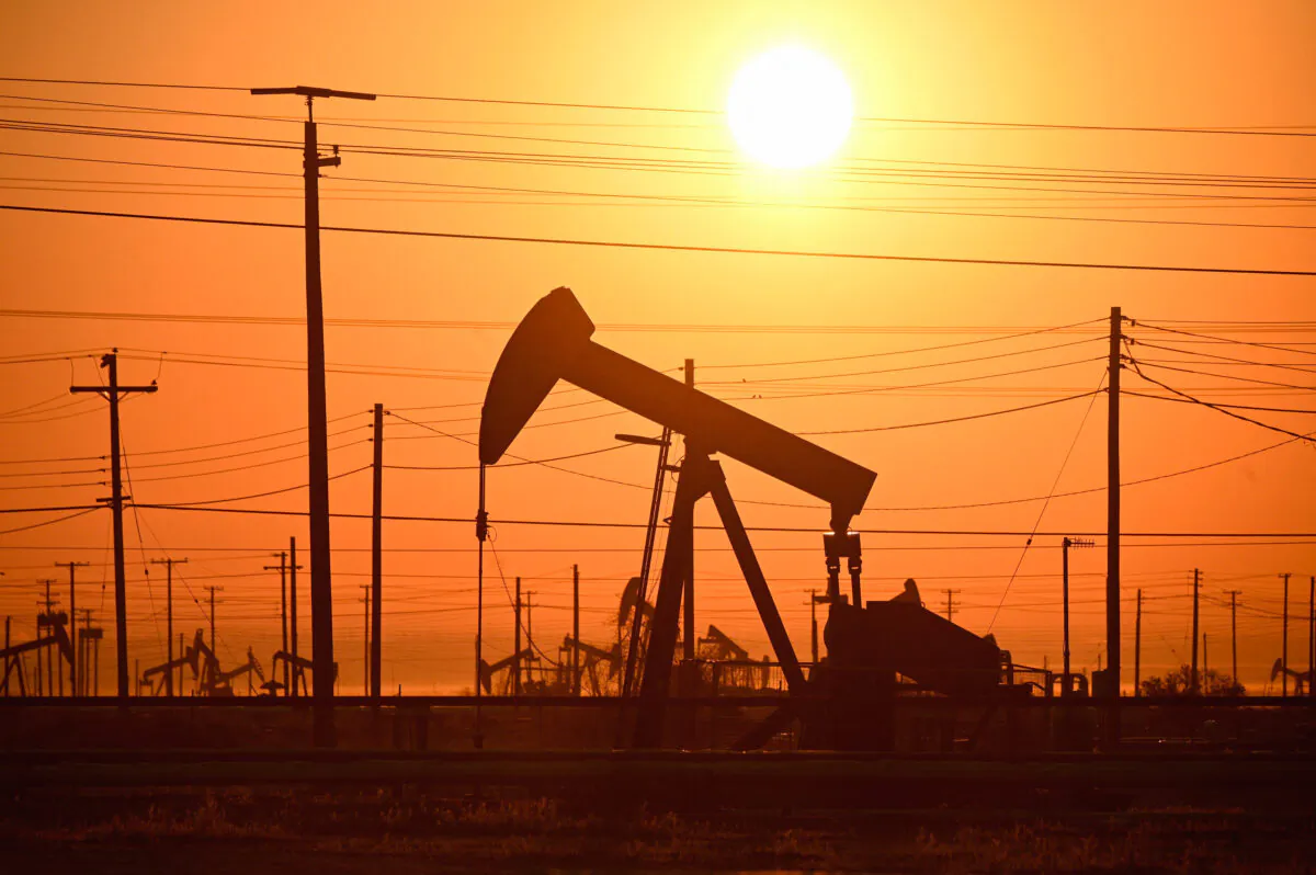 Oil pump jacks in California on Oct. 5, 2022. (ROBYN BECK/AFP via Getty Images)
