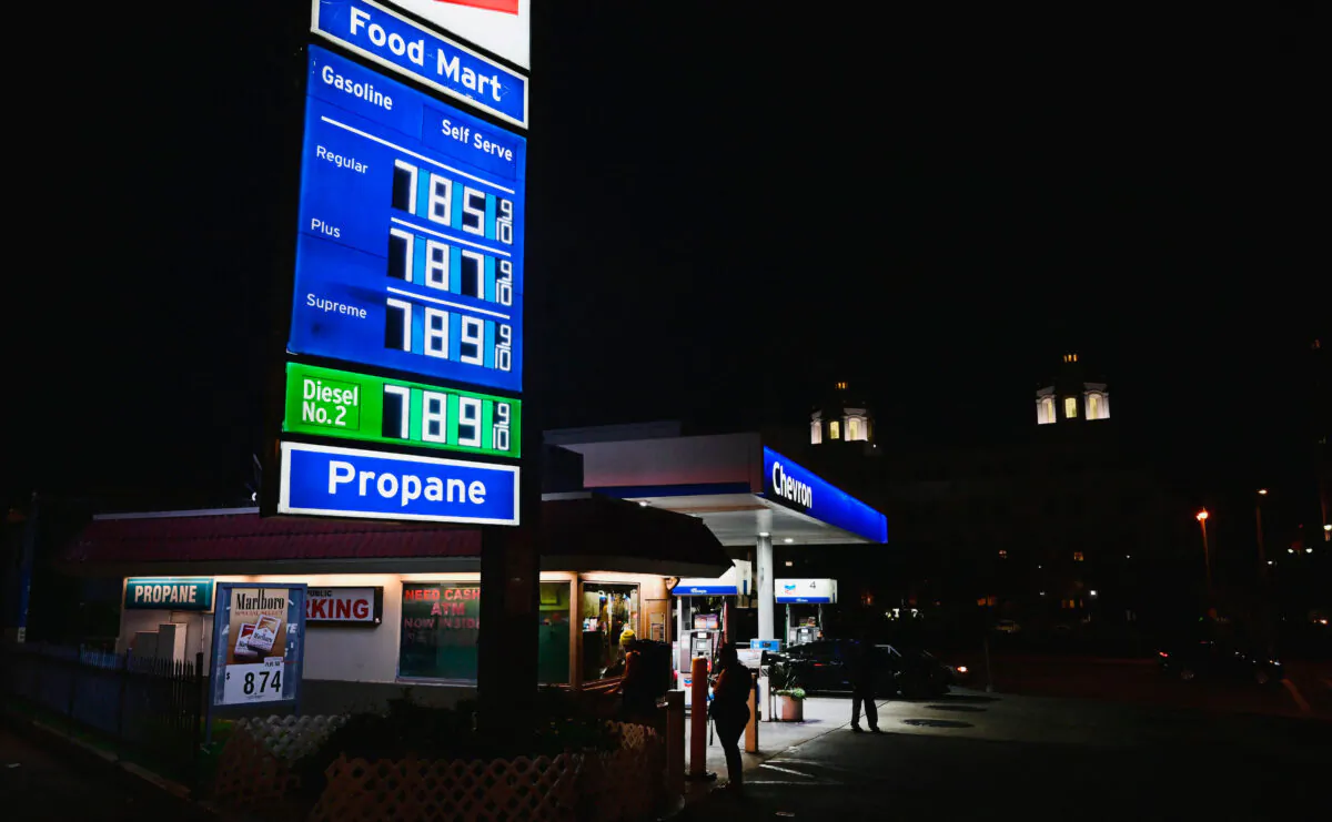 Gas prices hit well beyond $7 per gallon at gas stations in Los Angeles, Calif., on June 22, 2022. (Frederic J. Brown/AFP via Getty Images)