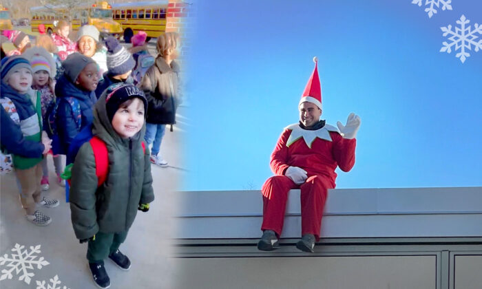 Principal Plays ‘Elf on the Shelf’ at School by Sitting on Roof to Surprise His Students, Inspire Christmas Wonder