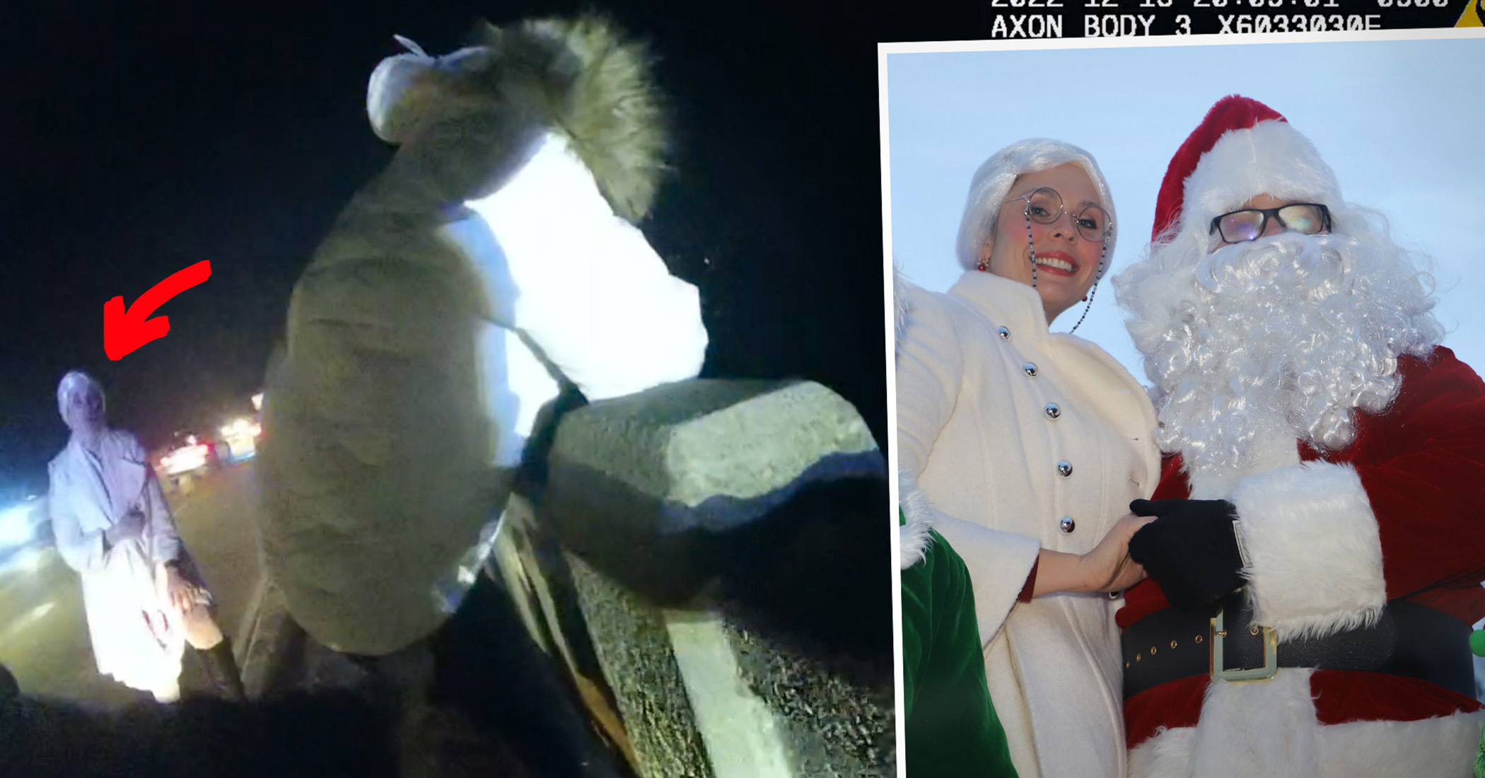 Off-Duty Police Officer Dressed As Mrs Claus Sees Woman Leaning Over Bridge, Pulls Over to Save Her Life - Vimarsana News