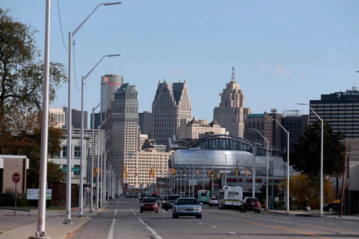The Detroit skyline on Oct. 23, 2019. (Jeff Kowalsky/AFP via Getty Images)