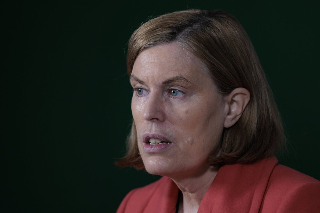 NSW Chief Health Officer Dr. Kerry Chant speaks at a press conference in Sydney, Australia on May 20, 2022. (Brook Mitchell/Getty Images)