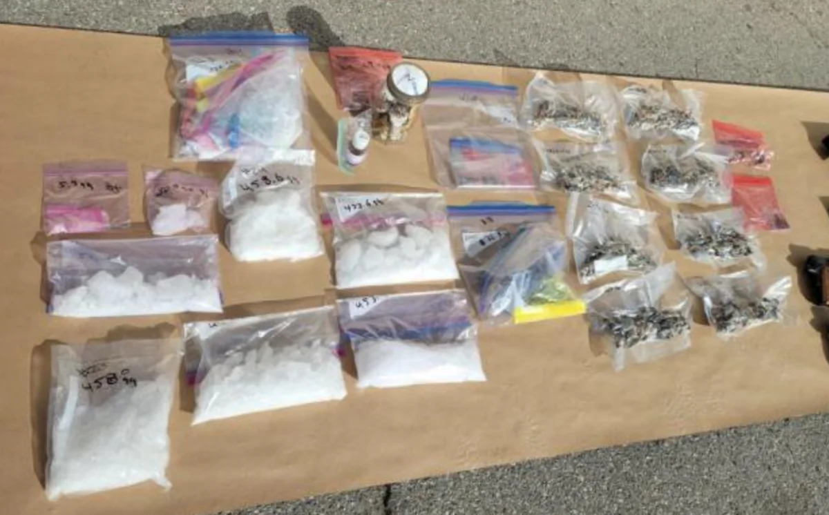 Officers discovered an underground drug lab under a search warrant in Granada Hills, Calif., on Dec. 21, 2022. (Courtesy of Los Angeles Police Department)