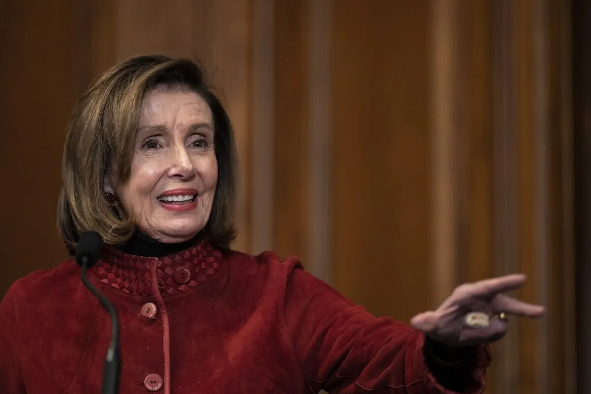 House Speaker Nancy Pelosi (D-Calif.) in Washington on Dec. 22, 2022. (Drew Angerer/Getty Images)