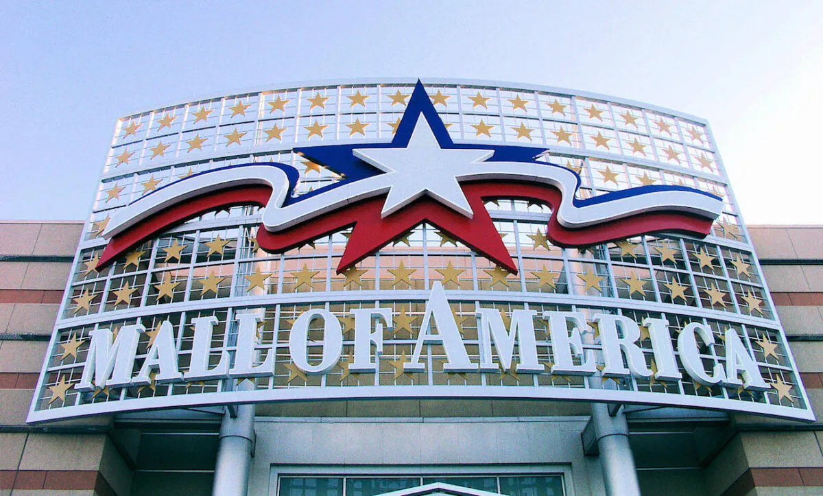 A sign at the Mall of America is pictured in Bloomington, Minnesota, on Feb. 2, 2006. (Timo Gans/AFP via Getty Images)