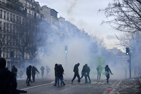 French protests after shooting