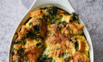 Spinach & Cheese Strata