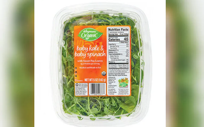 Wegmans Food Markets is issuing a voluntary recall of products containing micro greens, sweet pea leaves, and cat grass because of potential salmonella contamination. (Photo courtesy of FDA)